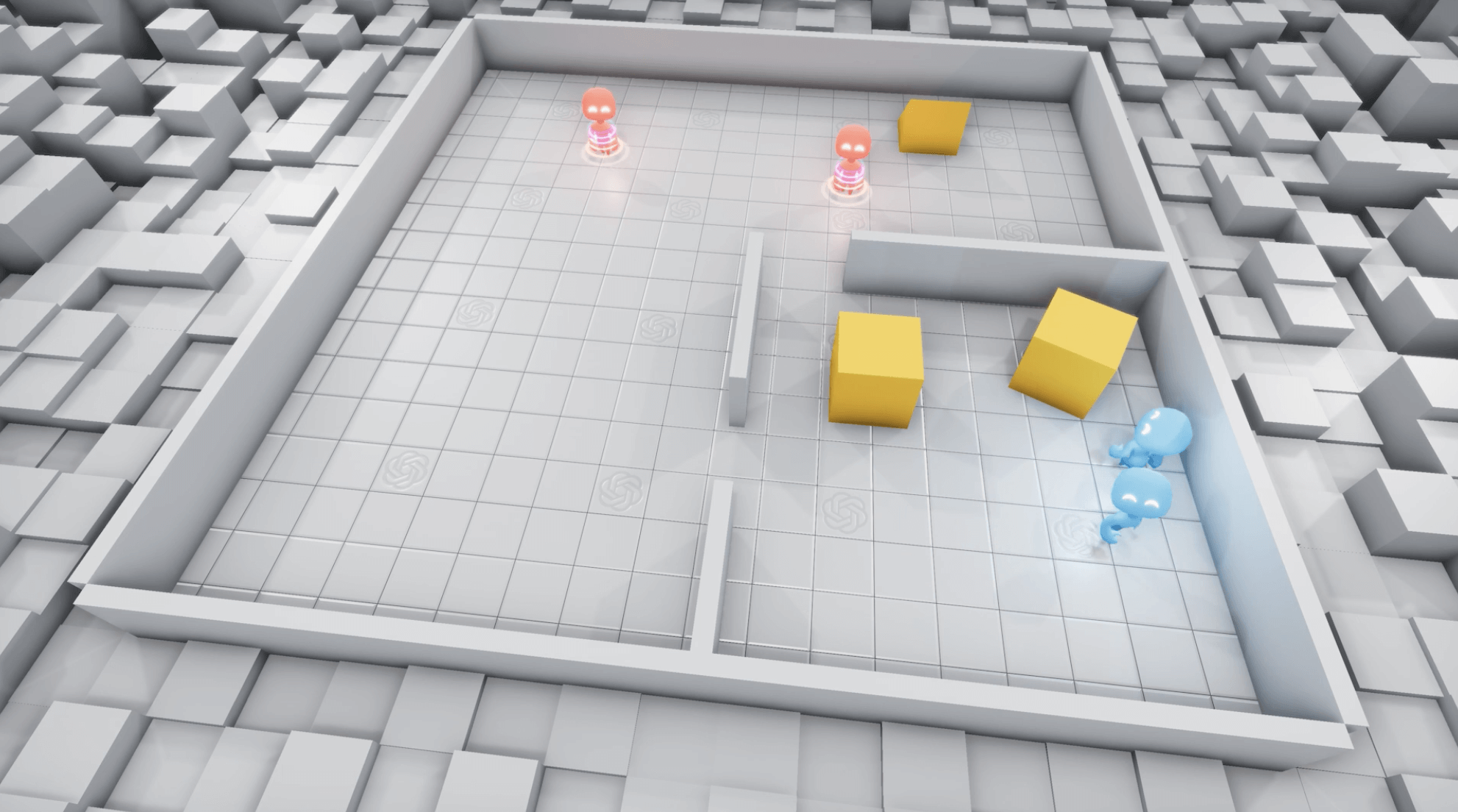 Как искусственный интеллект играет в прятки